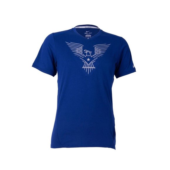 Nike USA Men's Official Rio Team Eagle T-Shirt Size 3XL XXXL Olympic 2016 Track - Picture 1 of 3